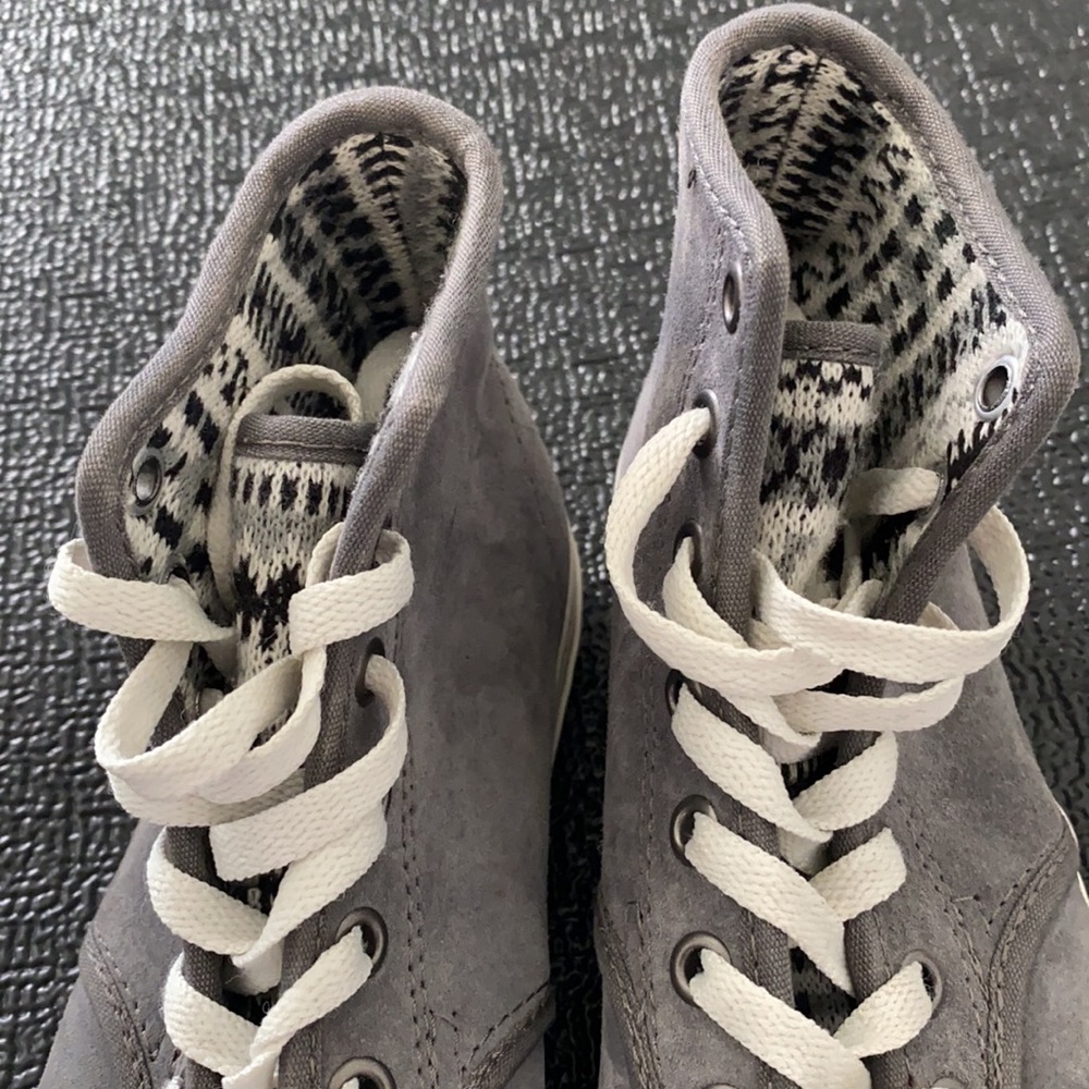 Vans Grey High-Tops With Pattern Inside - image 5